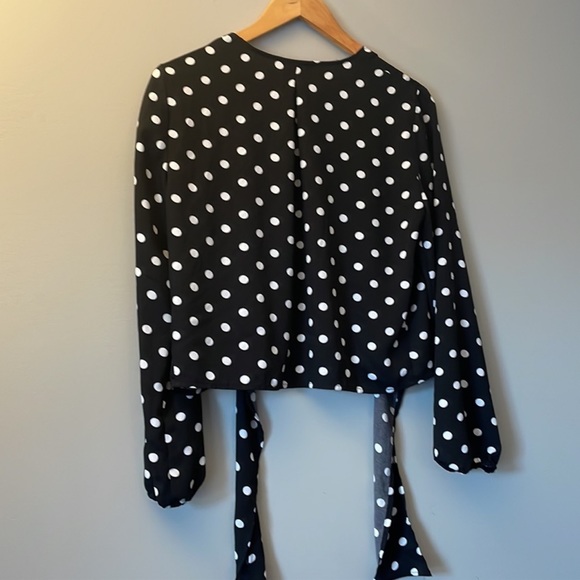 Dynamite tie front polka dot top - Picture 7 of 7